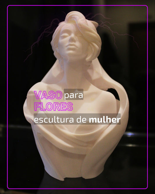 Vaso Escultura de Mulher
